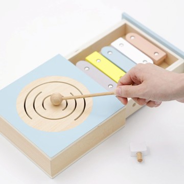 【OOYII吾憶】日本 dou toy Dou Book 系列 木製彩色木琴玩具｜生日禮物、週歲禮物｜【快速出貨】