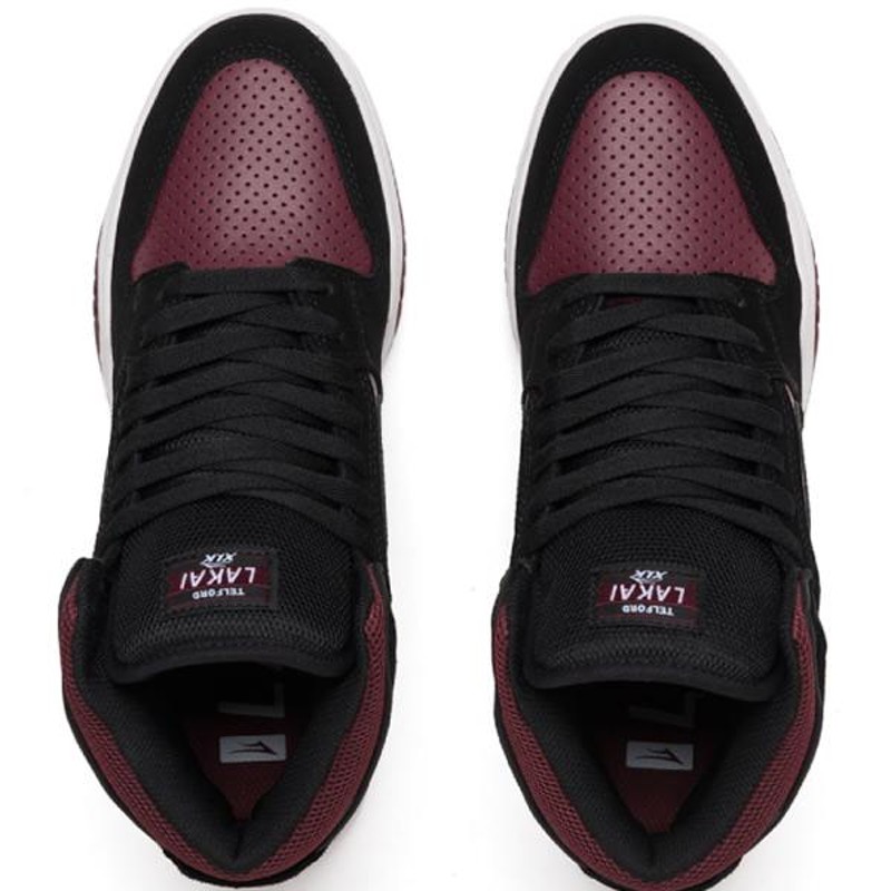 ラカイ スニーカー LAKAI TELFORD(テルフォード) BLACK/BURGUNDY SUEDE