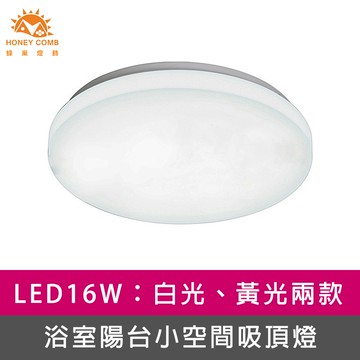 LED 16W浴室陽台小空間吸頂燈 (V2891W V2891Y)