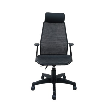 台灣製造 SGS認證 EL-03 透氣辦公椅-黑（55*50*115cm）_廠商直送