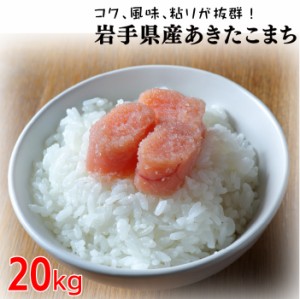 新米 令和5年産 あきたこまち 20kg (10キロx2袋) お米 岩手県産 送料無料 白米 精米 小分け