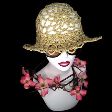 手工鉤編設計師帽子