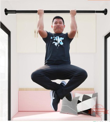 限時特賣-免打孔晾衣桿伸縮桿單桿家用陽臺室內頂裝曬衣架神器晾衣服掛衣桿