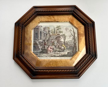 20世紀初法國的古董雕刻四月 |複製的平版印刷