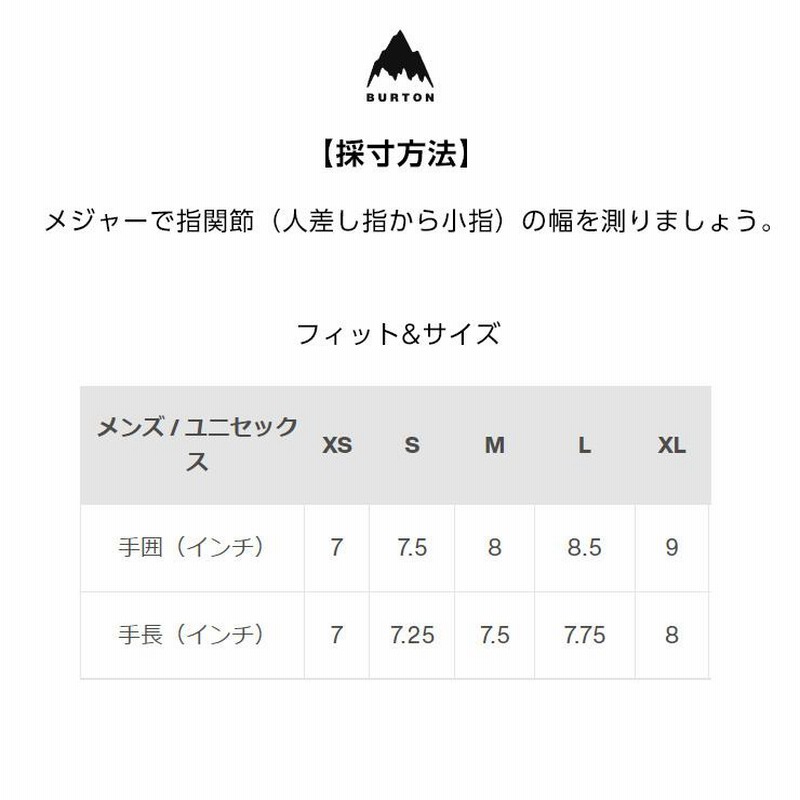 正規品 22-23 BURTON バートン GORE-TEX UNDER Mitten