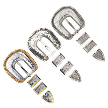 【出清品】IVAN 繩邊刻紋4件式帶扣19mm (3/4") 1887-01/05