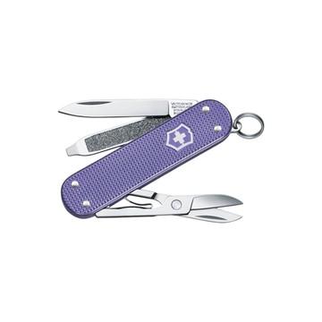 Victorinox 瑞士維氏 鋁合金袋裝刀【5用】-薰衣草紫 約5.8cm (VI524)