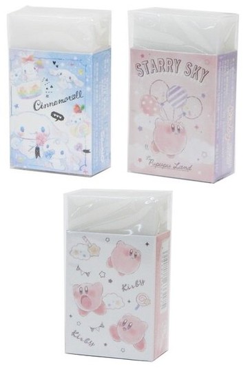 大賀屋 日本製 大耳狗 卡比 橡皮擦 文具 擦子 擦布 日本文具 小學生 日本代購 正版 J00018225