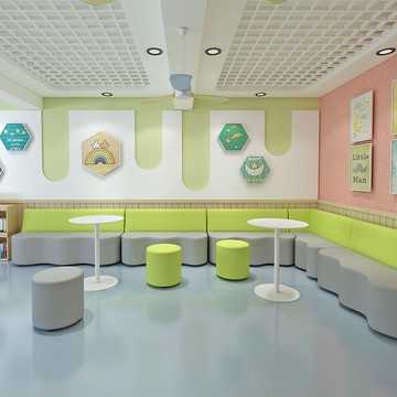 免運 附發票 工廠直銷 沙發 沙發椅 單人沙發 雙人沙發 幼兒園培訓機構創意接待家長休息區等候大廳異形波浪卡座沙發組合全館八折 特惠 工廠貨