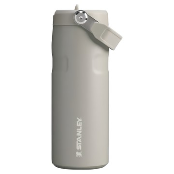 STANLEY IceFlow Aerolight 摺疊吸管杯 470ml 保冷8小時 保冰40小時 超輕量技術 易於攜帶的手柄 不含BPA  太空灰  1個