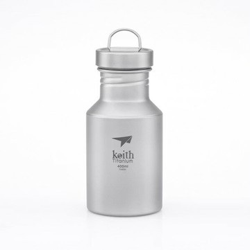 ├登山樂┤Keith 鎧斯純鈦運動水壺附隔熱水壺套 400ml / Ti3030