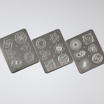 BEnails美甲轉印鋼板 幾何未來-K星球(小方版)FS07美甲印花工具
