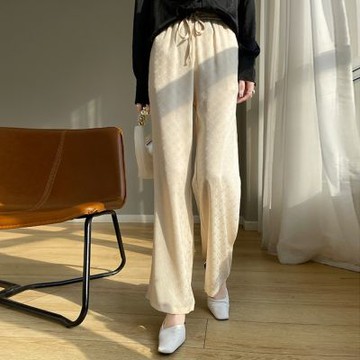 [巴黎精品] 現貨+預購 頂級法式絲質寬管褲緞面長褲名媛絲綢冰絲涼感天絲休閒褲-高腰直筒女褲子3色a1iz101