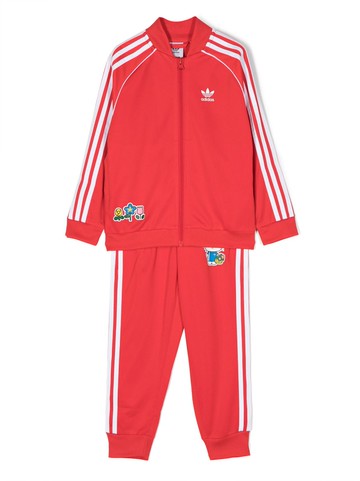 adidas Kids - x Hello Kitty graphic-print tracksuit set - kids - Recycled Polyester - 6 yrs - Red