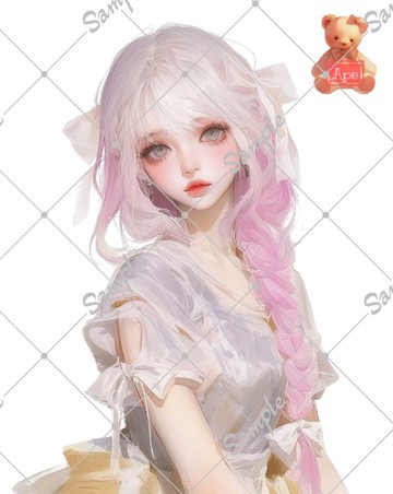 原創人物貼紙 裝飾貼紙 一組內含5枚