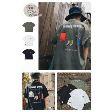 Lumi小鹿米 🍄🍄 現貨 （110～170） outdoor露營風 兒童短袖T恤 男童短袖上衣 A165