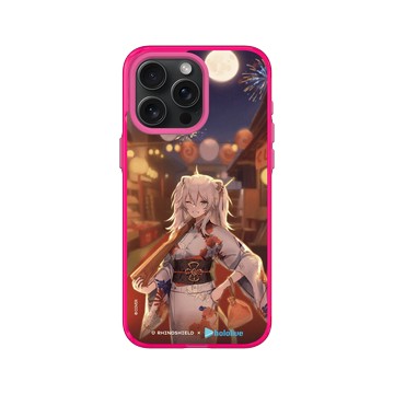 iPhone 15 Pro Max Clear 粉漾桃 - 獅白牡丹 獅白ぼたん - 哇哈哈哈!大獅來啦!