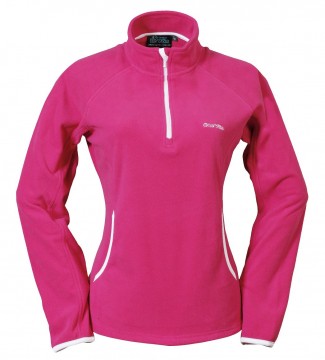 【LeVon】女竹炭刷毛保暖上衣-桃紅→  LV8242