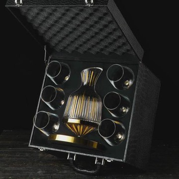 創意水晶玻璃醒酒器紅酒杯家用高檔高腳葡萄酒杯酒具皮箱套裝