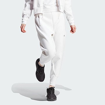 Adidas W Z.N.E. PT [IN5140] 女 長褲 亞洲版 運動 休閒 簡約 錐型 拉鍊口袋 吸濕排汗 白