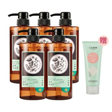 tsaio 艾草沐浴露600ml*5入組 加贈洗顏乳-隨機 (飯店御用/五星洗沐/艾草萃取添加)