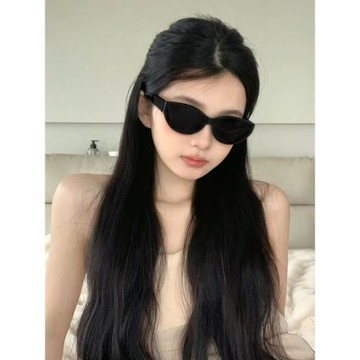 jennie同款墨鏡女復古辣妹貓眼小框gm眼鏡偏光防紫外線太陽鏡小臉
