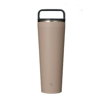 象印ZOJIRUSHI 0.89L不鏽鋼大容量吊環隨行保溫杯/SX-LA89H/沙色CM/支