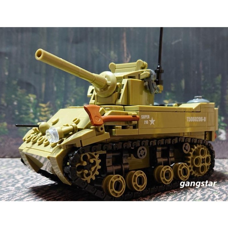 レゴ LEGO ブロック 互換 車 戦車 アメリカ M5スチュアート 軽戦車