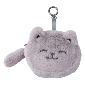 星巴克灰貓絨毛零錢包