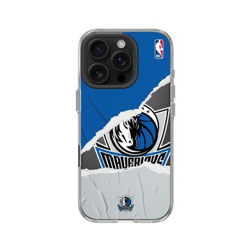 iPhone 16 Pro Clear Case（相機按鈕） 透明 - NBA - 熱血系列-達拉斯獨行俠 Dallas Mavericks - Sweat and Tears