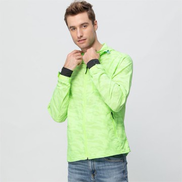 《SASAKI》抗紫外線功能彈力夾克(單層)(帽可拆式)(豔綠/水藍)/613130