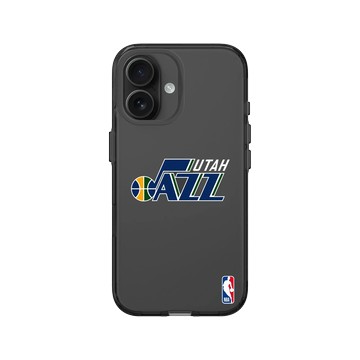 iPhone 16 Clear (相機按鈕) 酷墨灰 - NBA - Logo-猶他爵士 Utah Jazz - Light