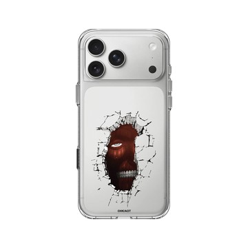 iPhone 17 Pro Max Clear Case（相機按鈕） 透明 - 進擊的巨人 Attack On Titan - S2&S3 - 城牆巨人