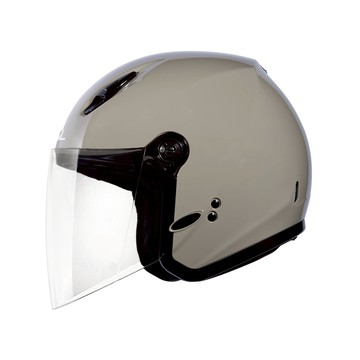 SOL 27Y 素色_煙燻茶 開放式安全帽｜雙 D 扣／排齒釦可選