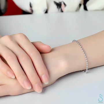 *SUMMER 銀飾💫［S925純銀］簡約間隔珠 銀珠手鍊  純銀手鍊 銀飾品