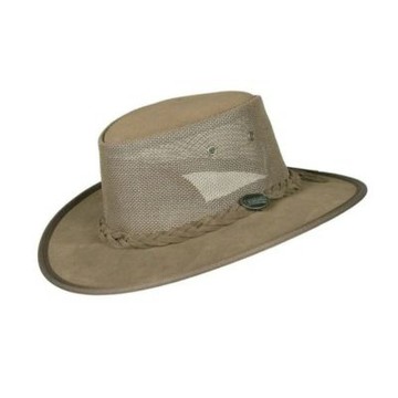 BARMAH HATS 1064RB 巴馬帽 澳洲經典皮革牛仔帽/圓盤帽 栗棕色