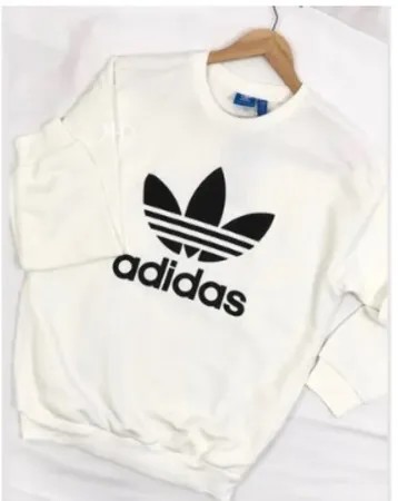 ADIDAS 愛迪達 基本款 黑白 大學T 