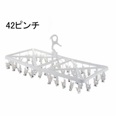 FUJILIFE かんたんとりこみハンガー 42ピンチ [洗濯 物干し 小物 靴下 取り込み 簡単] F-1215