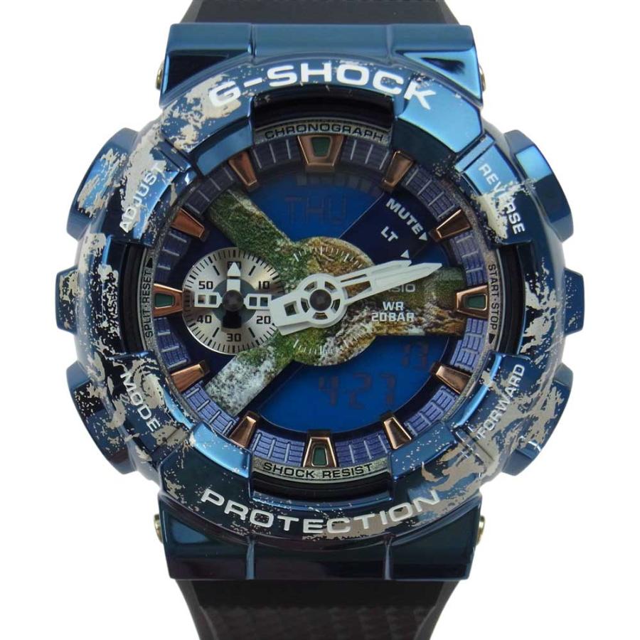 CASIO G-SHOCK カシオ ジーショック GM-110EARTH-1AJR アナログ デジタル アナデジ 地球 アース ウォッチ【新古品】【 未使用】【中古】 | LINEブランドカタログ