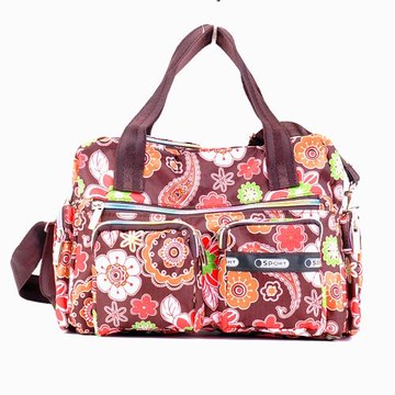 韓版新款斜挎單肩女小包包尼龍包印花女布包防水大容量旅游小方包