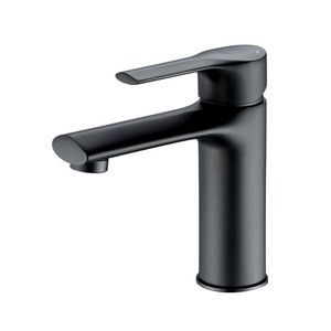 典雅黑面盆龍頭-台灣製