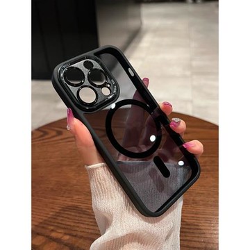 umj適用于iphone16pro手機殼17磁吸無線充電15pm高級金屬鏡頭新款蘋果14proMax手機殼13透明12防摔保護套男女