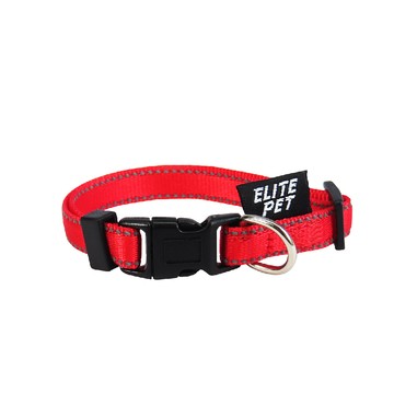 ELITE PET 反光寵物項圈 L號(紅/藍/黑)