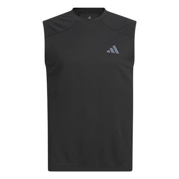 Adidas 無袖背心 男裝 排汗 反光 黑【運動世界】KF6127