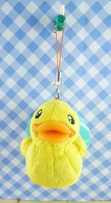 【震撼精品百貨】B.Duck 黃色小鴨 手機吊飾-耳機防塵塞-全身造型 震撼日式精品百貨