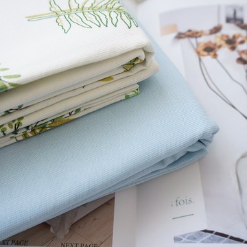 出口優品純棉老粗布床單三件套四季全棉清新印花小帆布雙人加厚