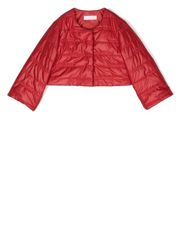 Monnalisa - cropped puffer jacket - kids - Polyester/Polyester - 2 - Red