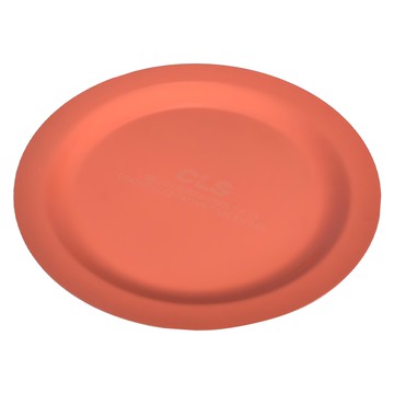 CLS 復古典雅304不鏽鋼餐盤 大款  橙色  1個