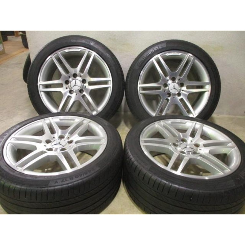 １２時まで即納 中古 ホイールタイヤ 4本 225/45R17 2014年製 5分山 メルセデス・ベンツ Cクラス W204 AMG 純正 ラジアル  タイヤ コンチネンタル CC5（MO） | LINEショッピング