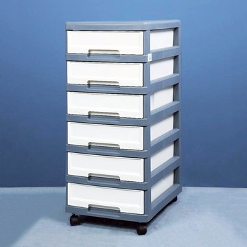 33面寬六層收納抽屜櫃附輪(6低抽) 單一規格